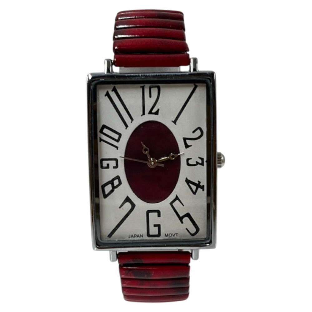 BACKYARD FAMILY「腕時計 レディース ジャバラ 通販 蛇腹腕時計レディース じゃばら 蛇腹 リストウォッチ アナログ」|腕時計|レッド1