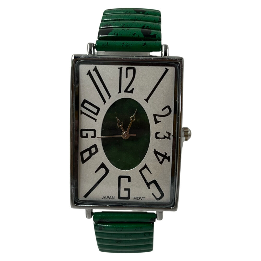 BACKYARD FAMILY「腕時計 レディース ジャバラ 通販 蛇腹腕時計レディース じゃばら 蛇腹 リストウォッチ アナログ」|腕時計|グリーン1