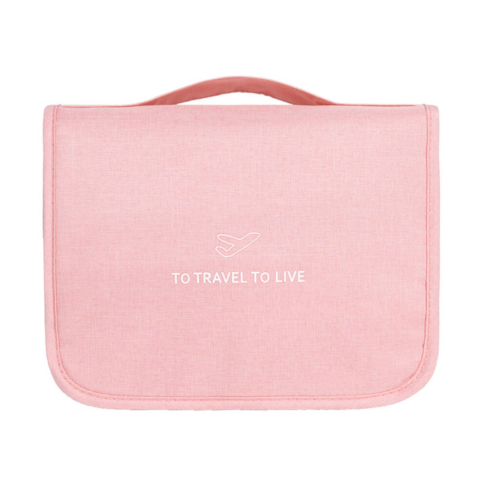 BACKYARD FAMILY「トラベルポーチ 吊り下げ 通販 化粧ポーチ 旅行 ポーチ 収納ポーチ 折りたたみ 折り畳み」|ポーチ|ピンク1