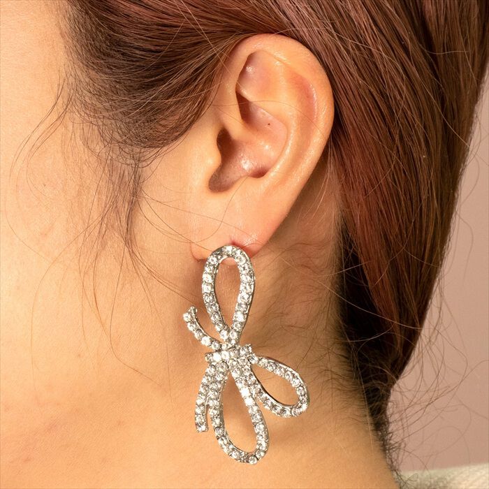 BACKYARD FAMILY「Just Married ピアス E-112 通販 リボンピアス スタッドピアス リボン 大きい」|その他|