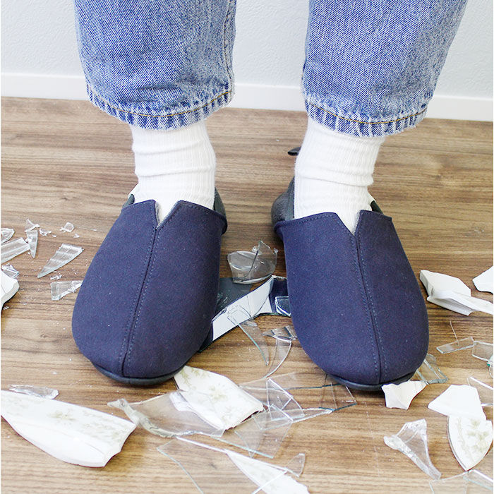 BACKYARD FAMILY「防災スリッパ 踏み抜き防止 通販 防災ルームシューズ スリッパ 防災 携帯スリッパ 折らない」|ルームシューズ|