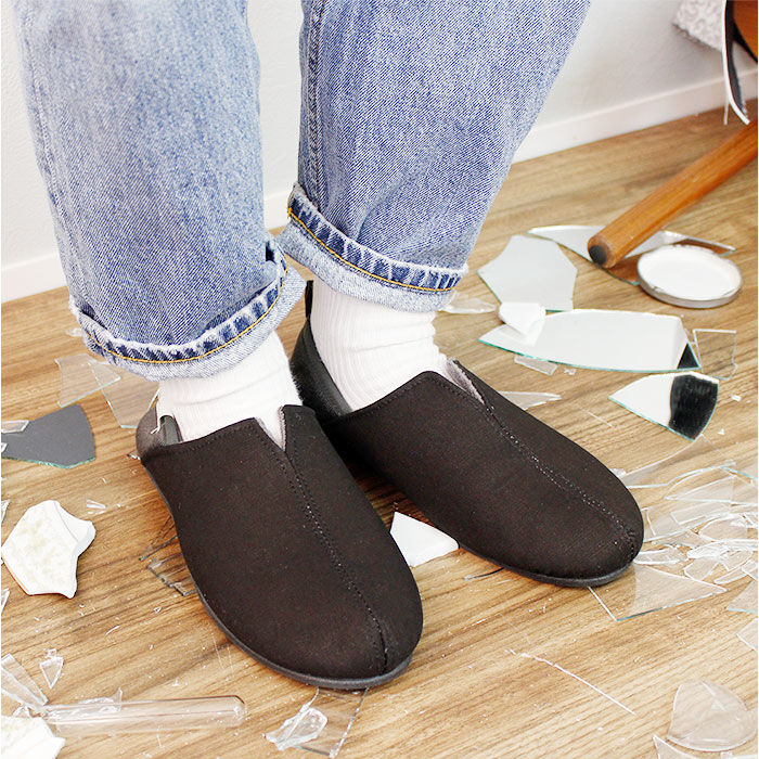 BACKYARD FAMILY「防災スリッパ 踏み抜き防止 通販 防災ルームシューズ スリッパ 防災 携帯スリッパ 折らない」|ルームシューズ|