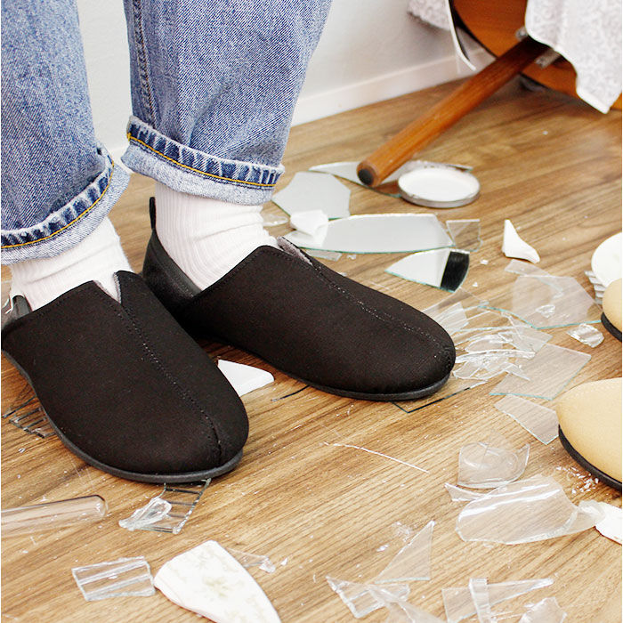 BACKYARD FAMILY「防災スリッパ 踏み抜き防止 通販 防災ルームシューズ スリッパ 防災 携帯スリッパ 折らない」|ルームシューズ|