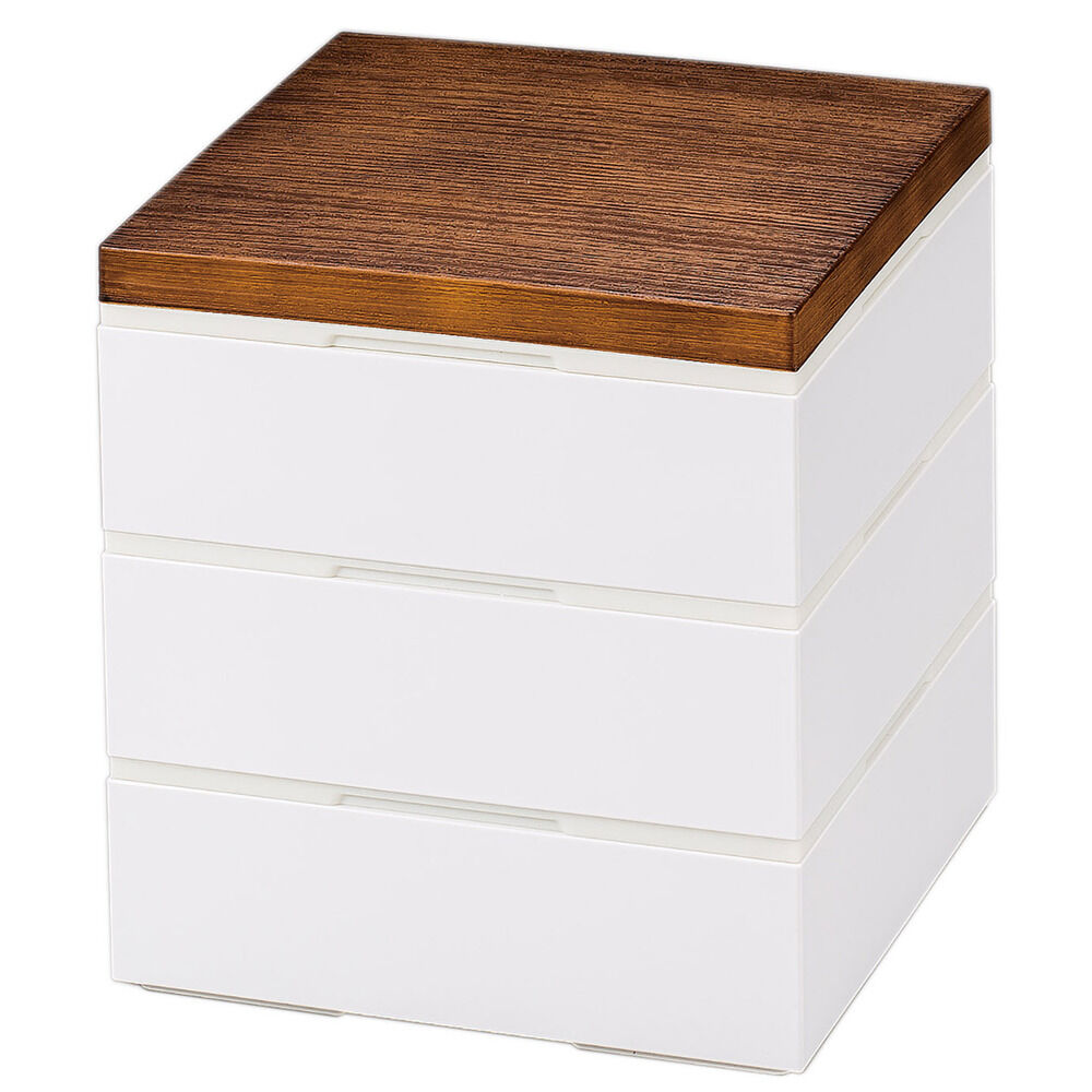 BACKYARD FAMILY「NH home エヌエイチホーム 弁当箱 三段 小さめ 通販 日本製 国産 お重箱 重箱 御重」|食器・キッチングッズ|ブラウン2