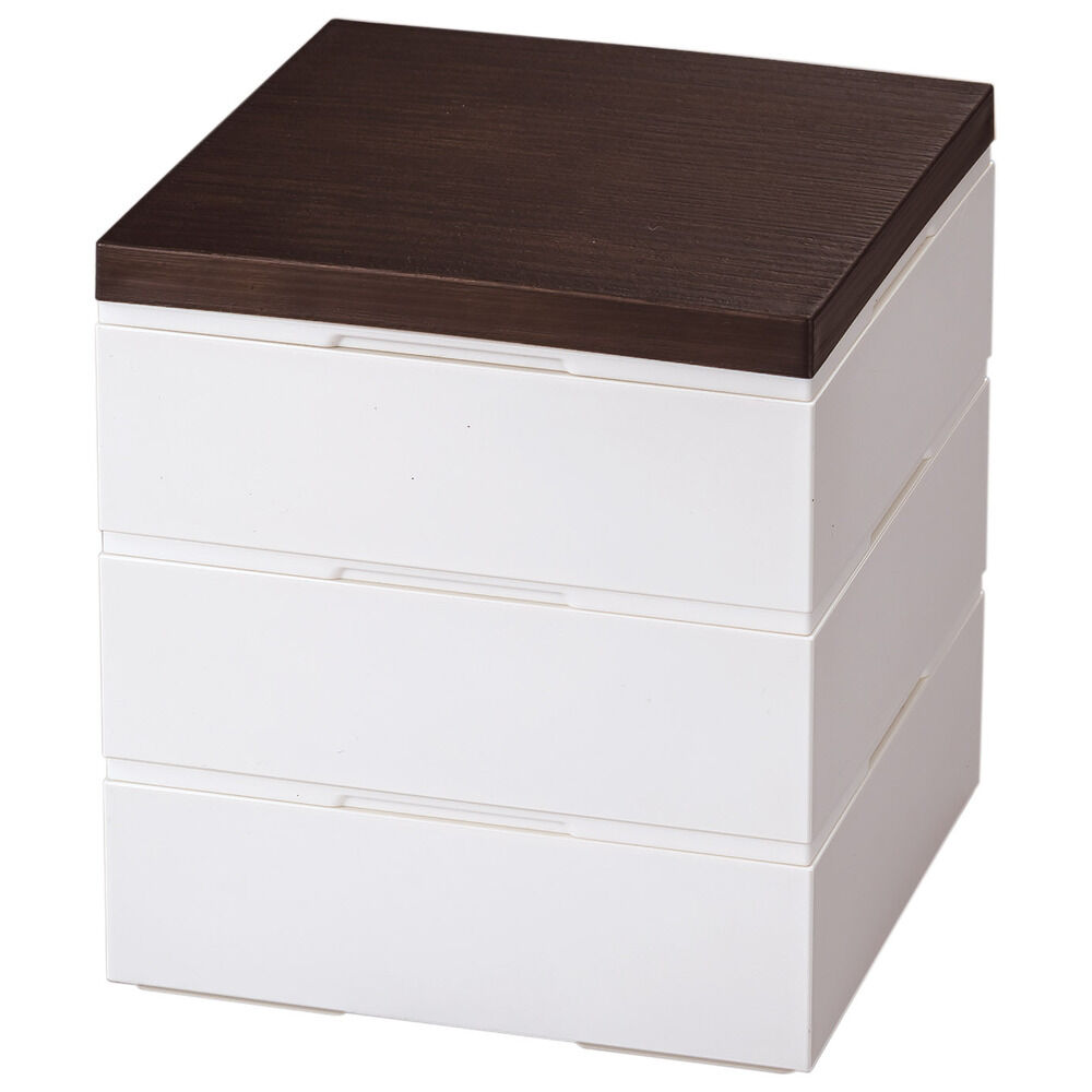 BACKYARD FAMILY「NH home エヌエイチホーム 弁当箱 三段 小さめ 通販 日本製 国産 お重箱 重箱 御重」|食器・キッチングッズ|ブラウン3