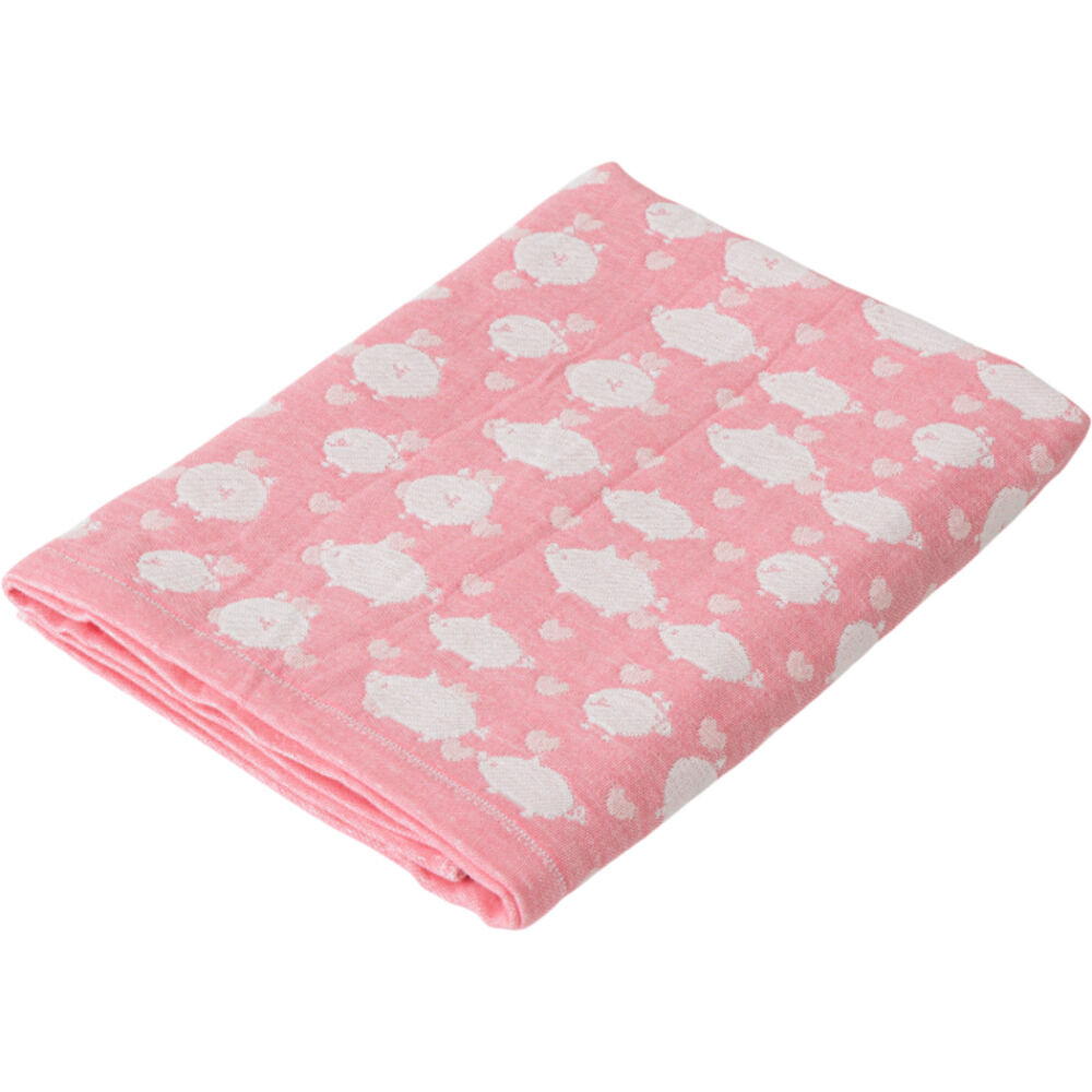 BACKYARD FAMILY「エレファントインファント バスタオル 通販 日本製 ガーゼタオル タオル ガーゼ タオルケット」|タオル|ピンク1