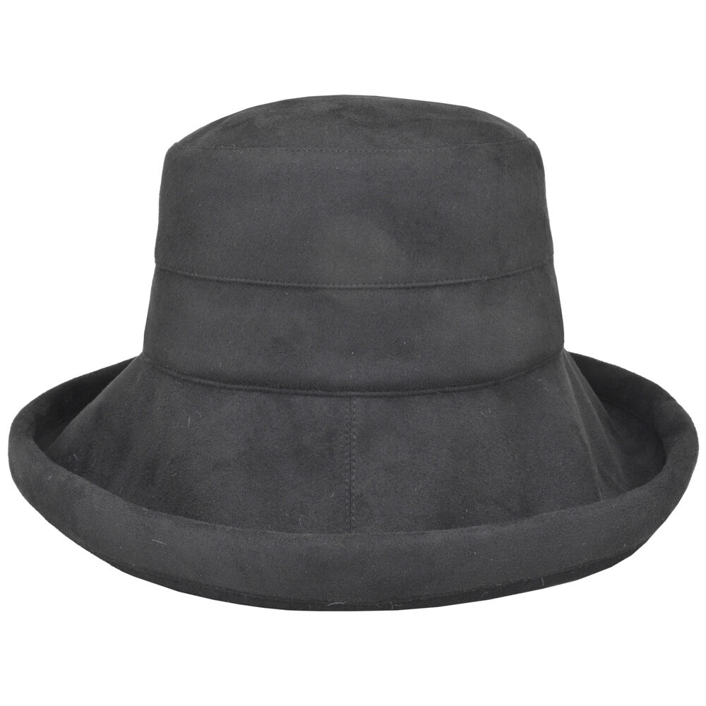 BACKYARD FAMILY「ハット レディース 大きめ 通販 つば広帽子 冬 洗える 帽子 つば広 ツバ広 秋冬 秋」|ハット|ブラック1