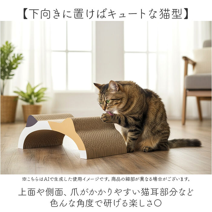 BACKYARD FAMILY「猫爪とぎベッド 通販 猫 爪とぎ 猫用爪とぎ ダンボール ベッド ペットベッド 猫ベッド 爪研ぎ」|その他|