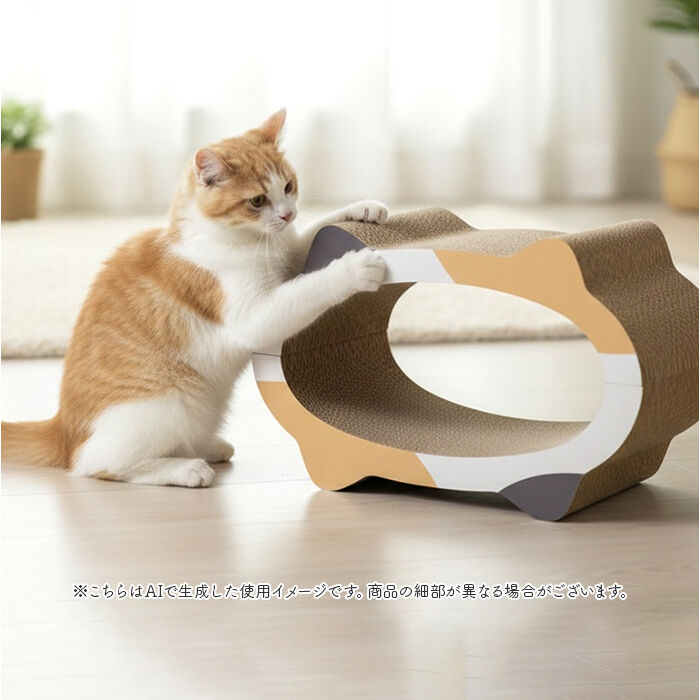 BACKYARD FAMILY「猫爪とぎベッド 通販 猫 爪とぎ 猫用爪とぎ ダンボール ベッド ペットベッド 猫ベッド 爪研ぎ」|その他|