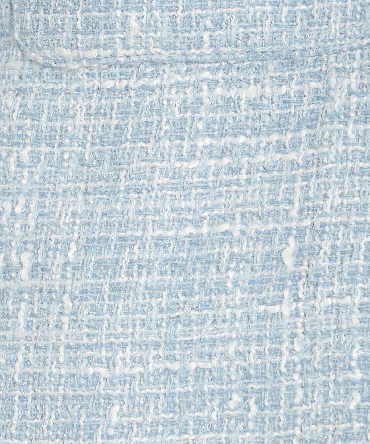 アンドクチュール「デニムコンビツイードジャケット」|ノーカラージャケット|