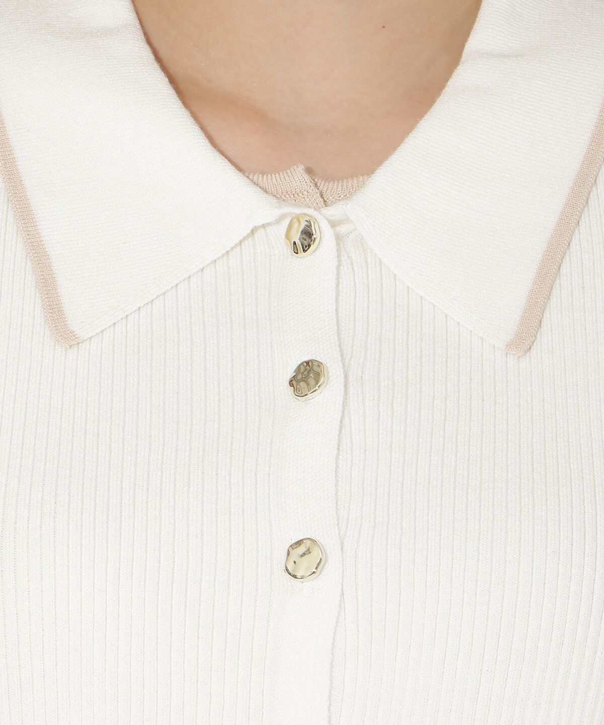 アンドクチュール「襟付きレイヤード風カーディガン」|カーディガン|