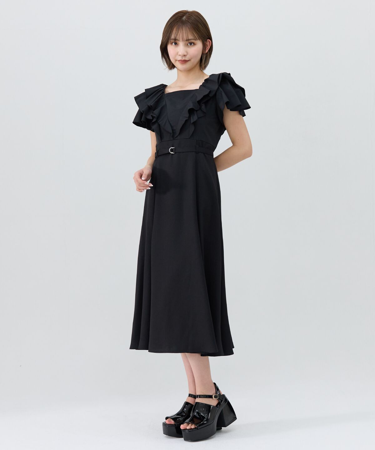 REDYAZEL「フリルドッキングワンピース」|ワンピース|