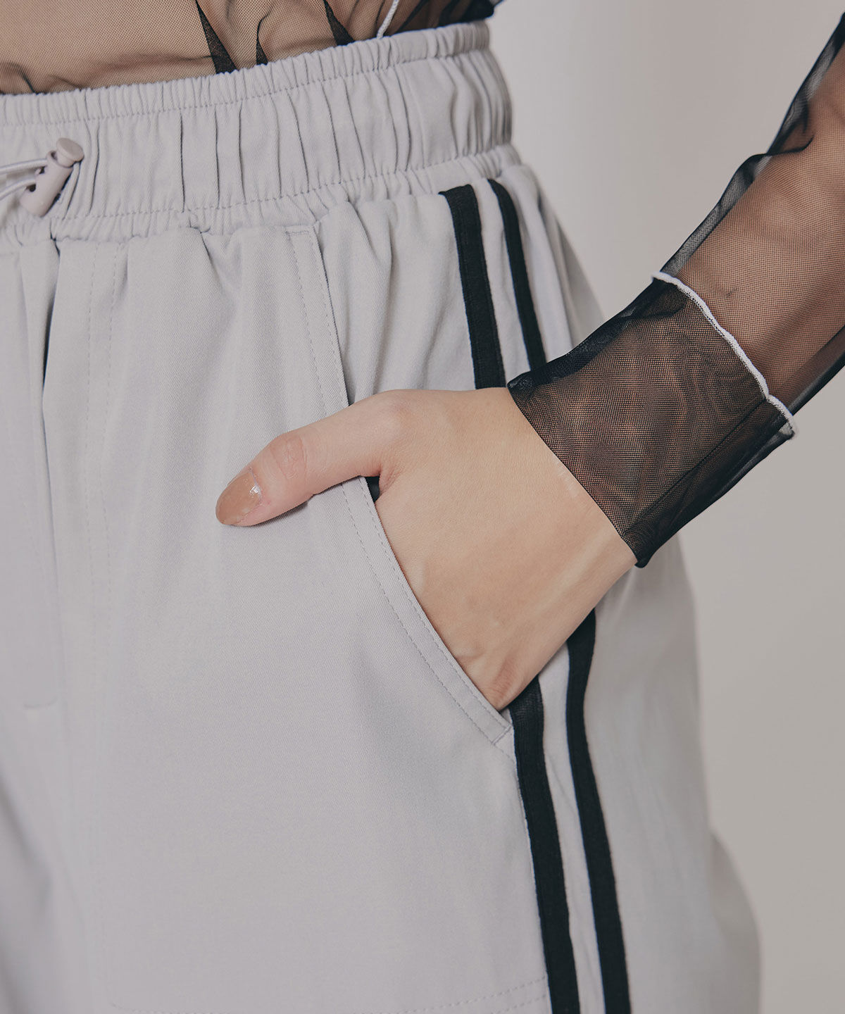 REDYAZEL「サイドリボンラインパラシュートパンツ」|その他|