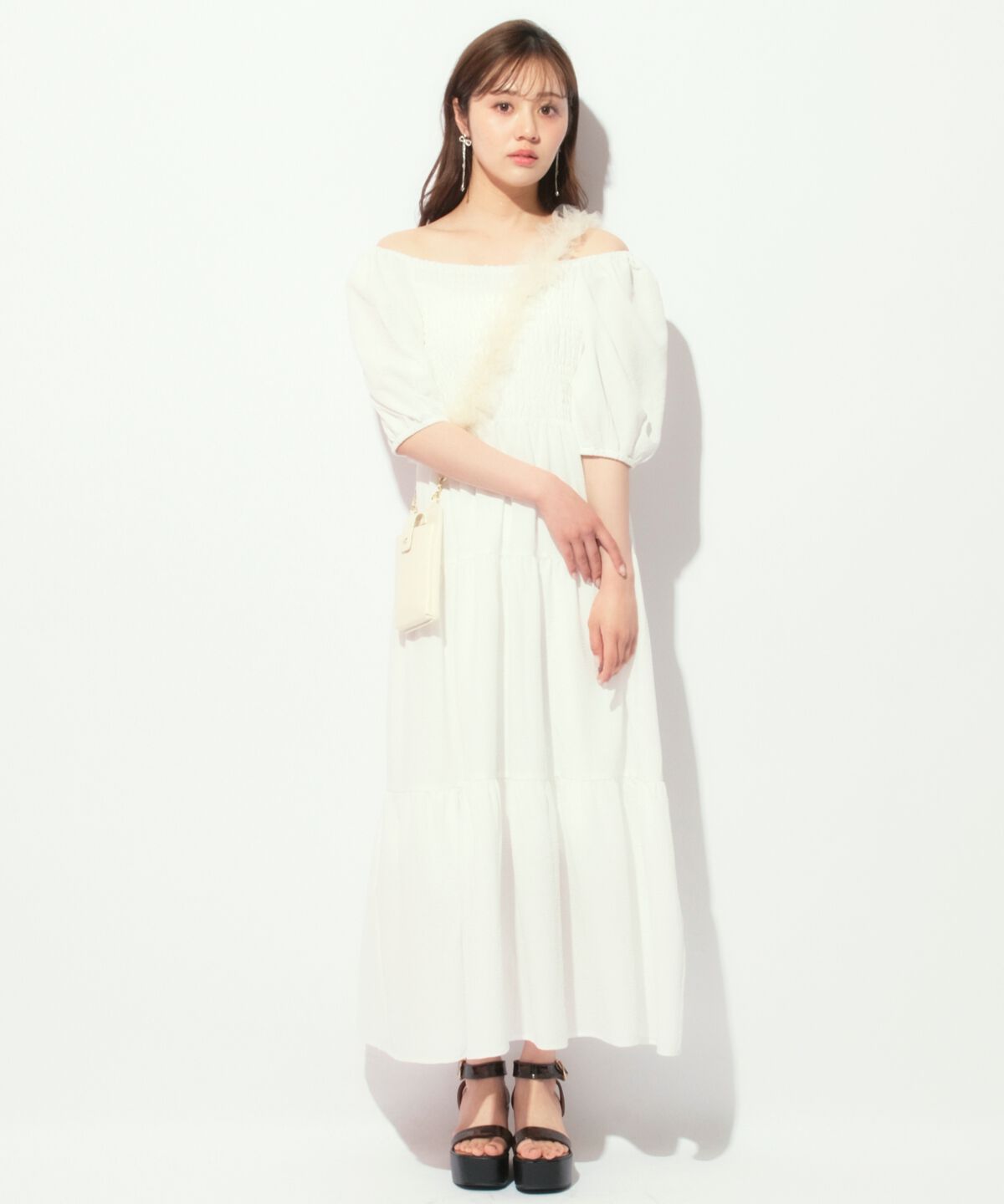 WILLSELECTION「ボリューム袖ティアードワンピース」|ワンピース|