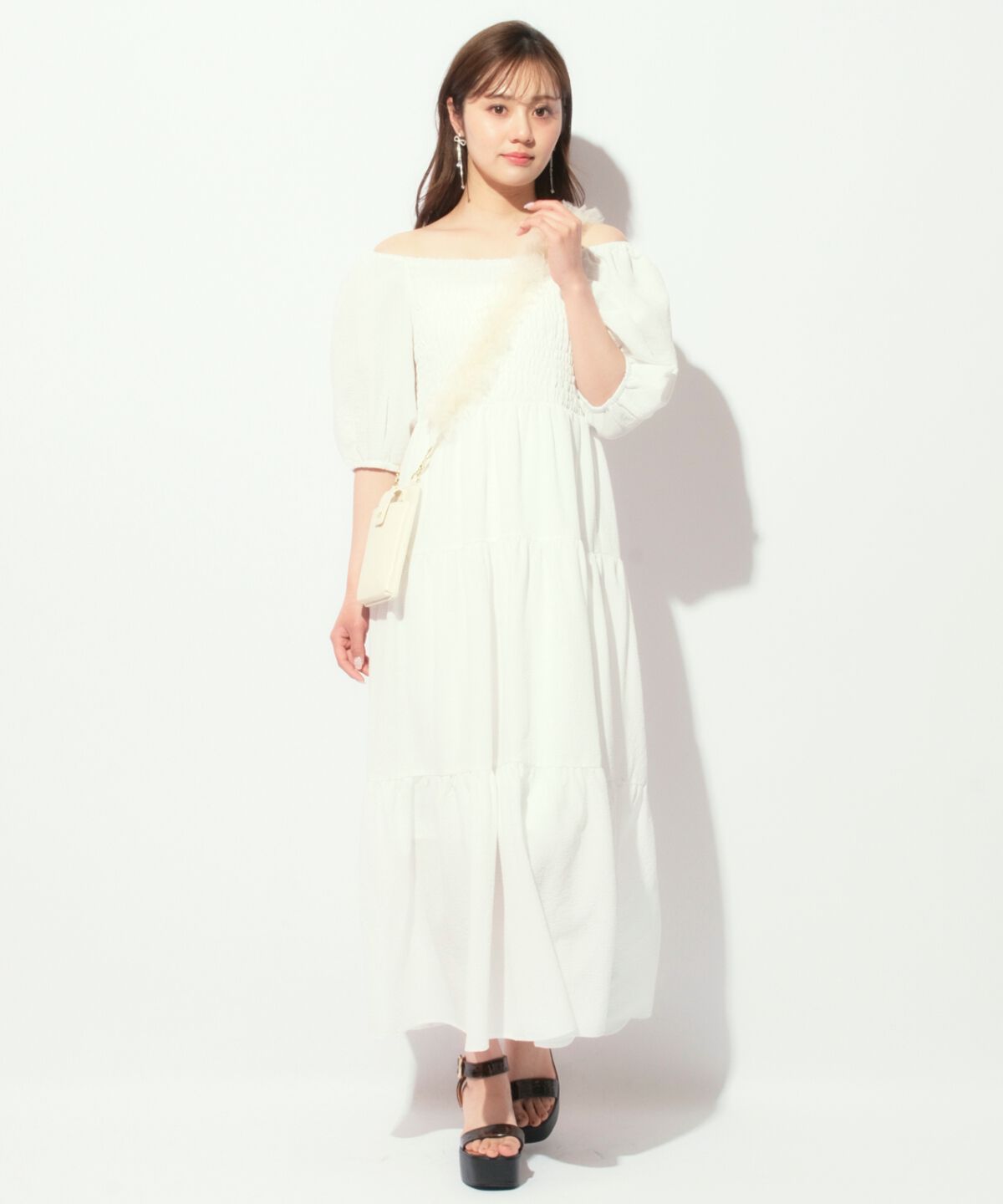 WILLSELECTION「ボリューム袖ティアードワンピース」|ワンピース|