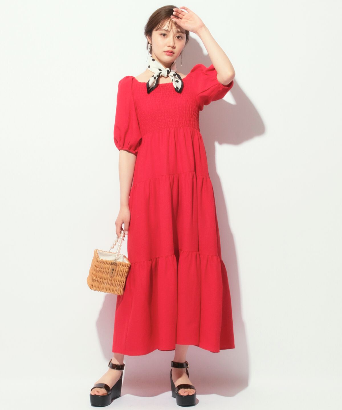 WILLSELECTION「ボリューム袖ティアードワンピース」|ワンピース|