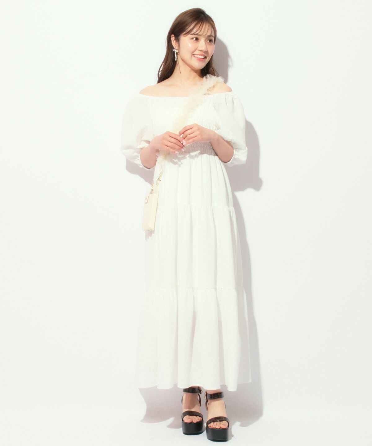 WILLSELECTION「ボリューム袖ティアードワンピース」|ワンピース|