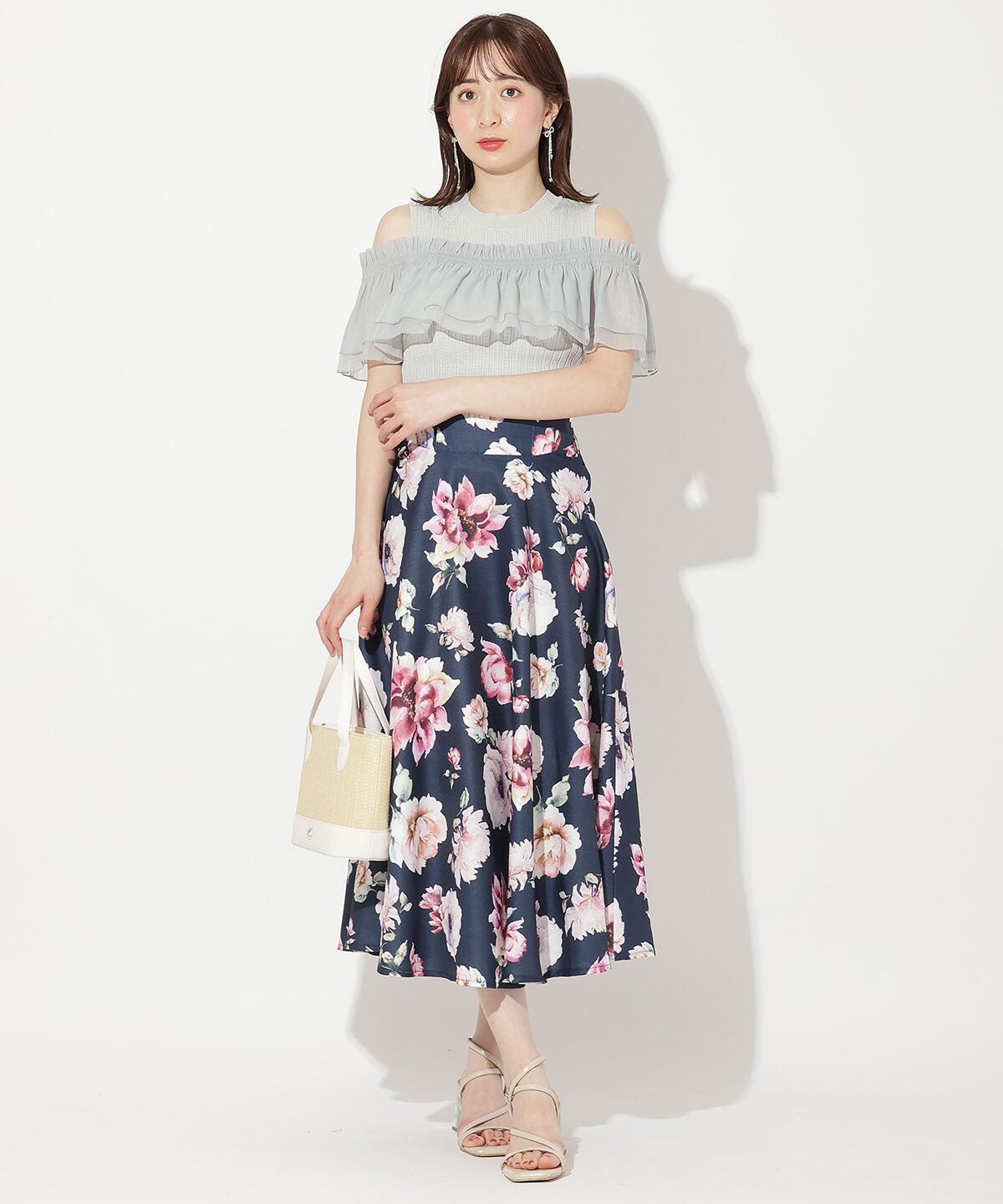 WILLSELECTION「レイヤード風オフショルプルオーバー」|ニット・セーター|