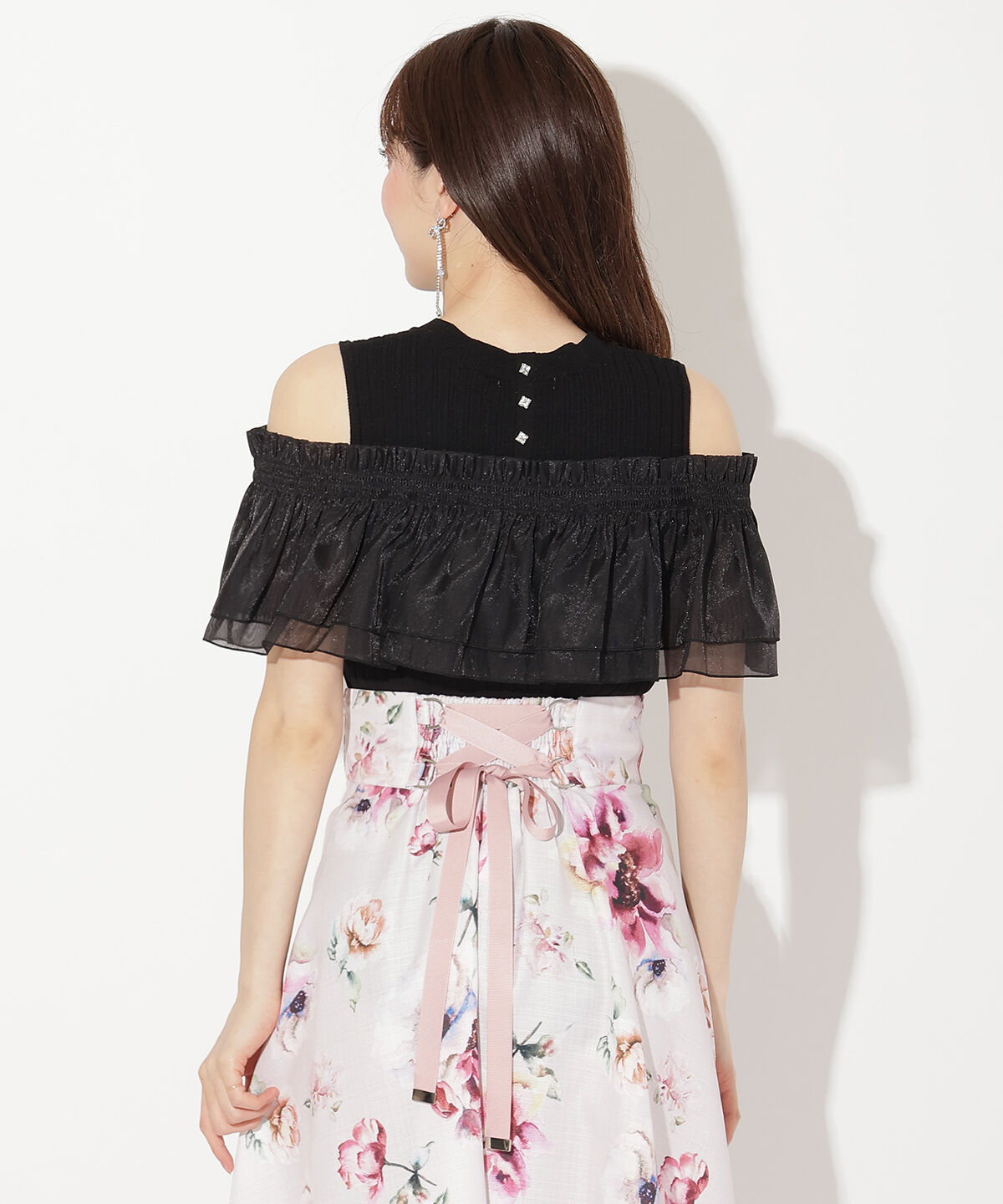 WILLSELECTION「レイヤード風オフショルプルオーバー」|ニット・セーター|