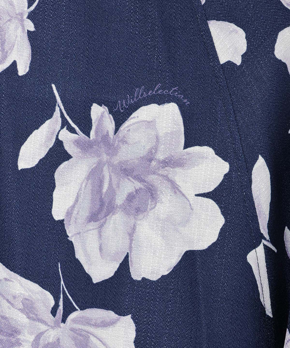 WILLSELECTION「水彩フラワープリントスカート」|フレア|