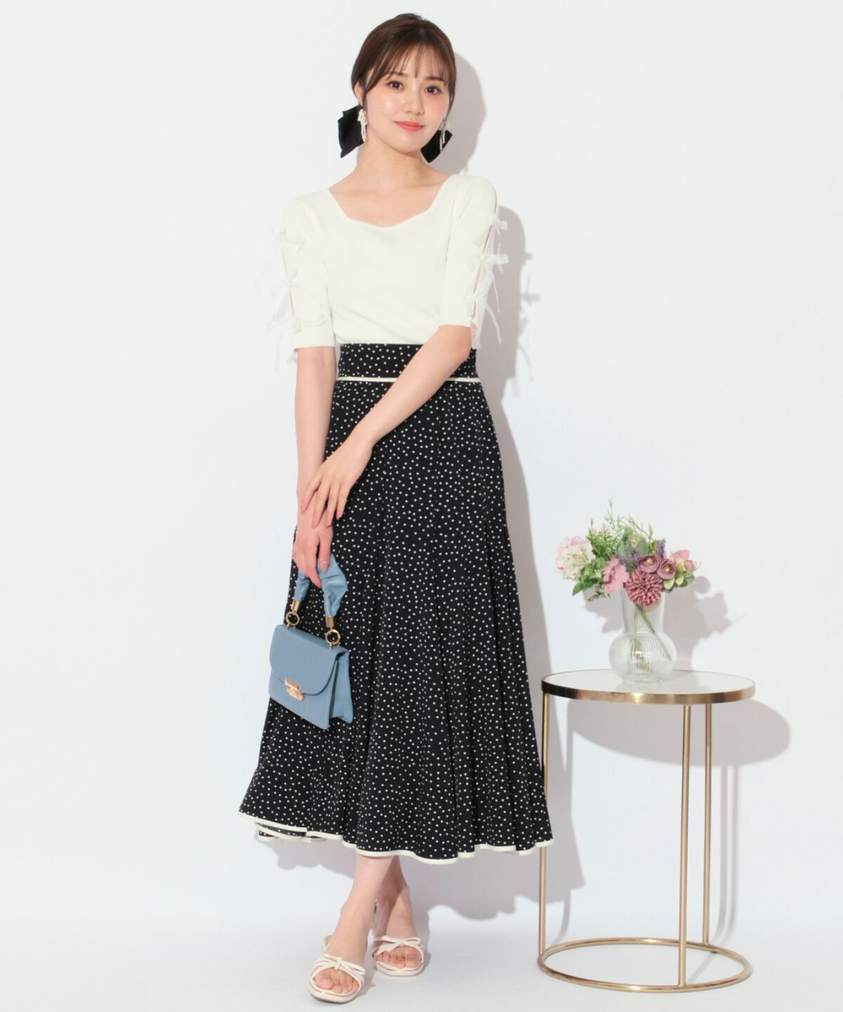 WILLSELECTION「袖リボンニットプルオーバー」|ニット・セーター|