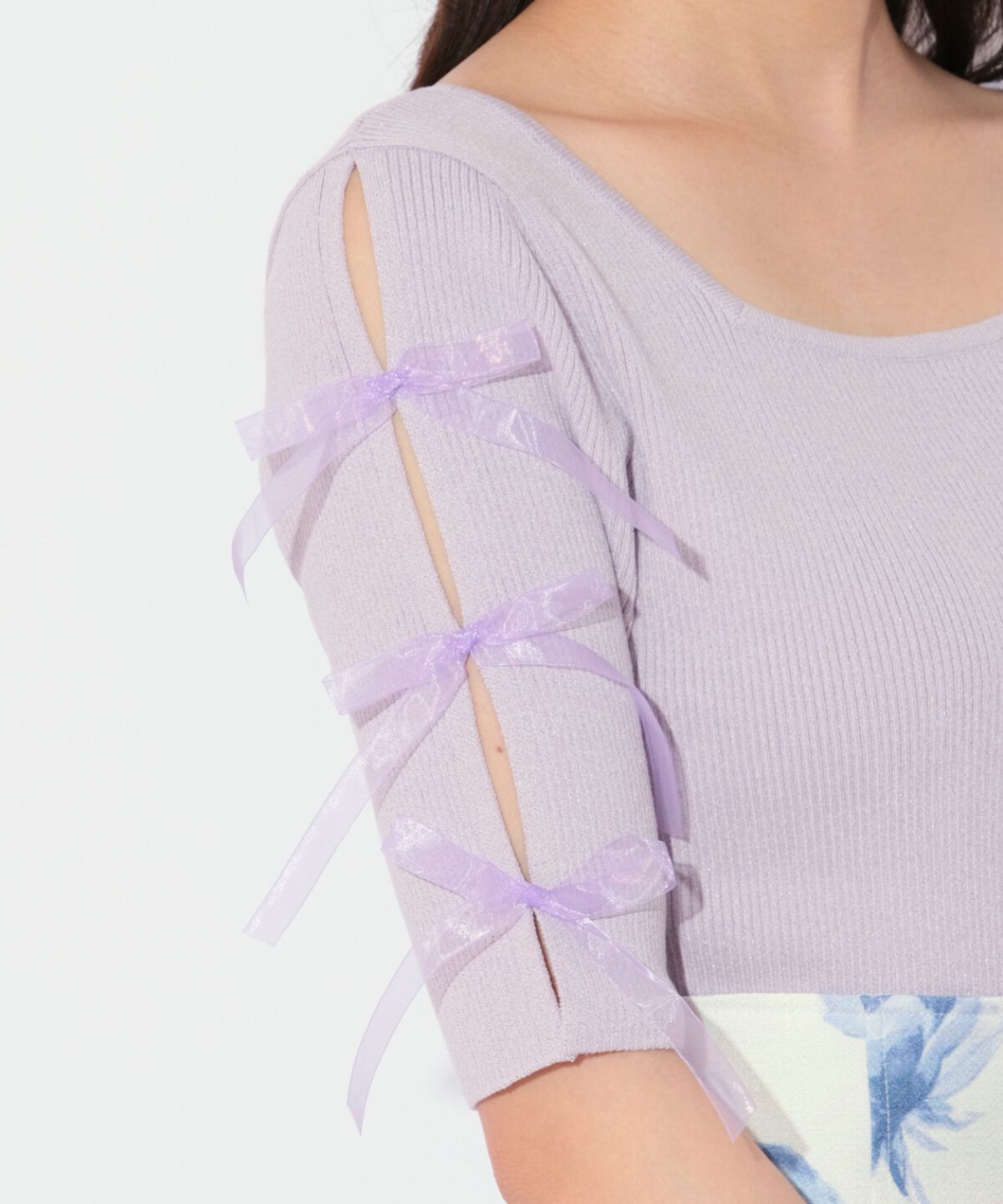 WILLSELECTION「袖リボンニットプルオーバー」|ニット・セーター|