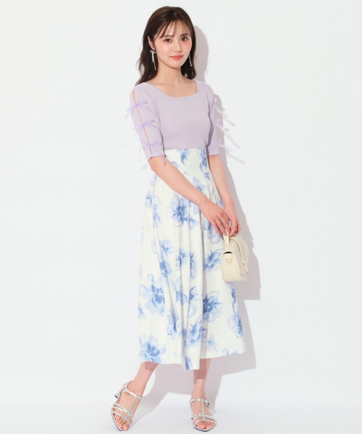 WILLSELECTION「袖リボンニットプルオーバー」|ニット・セーター|