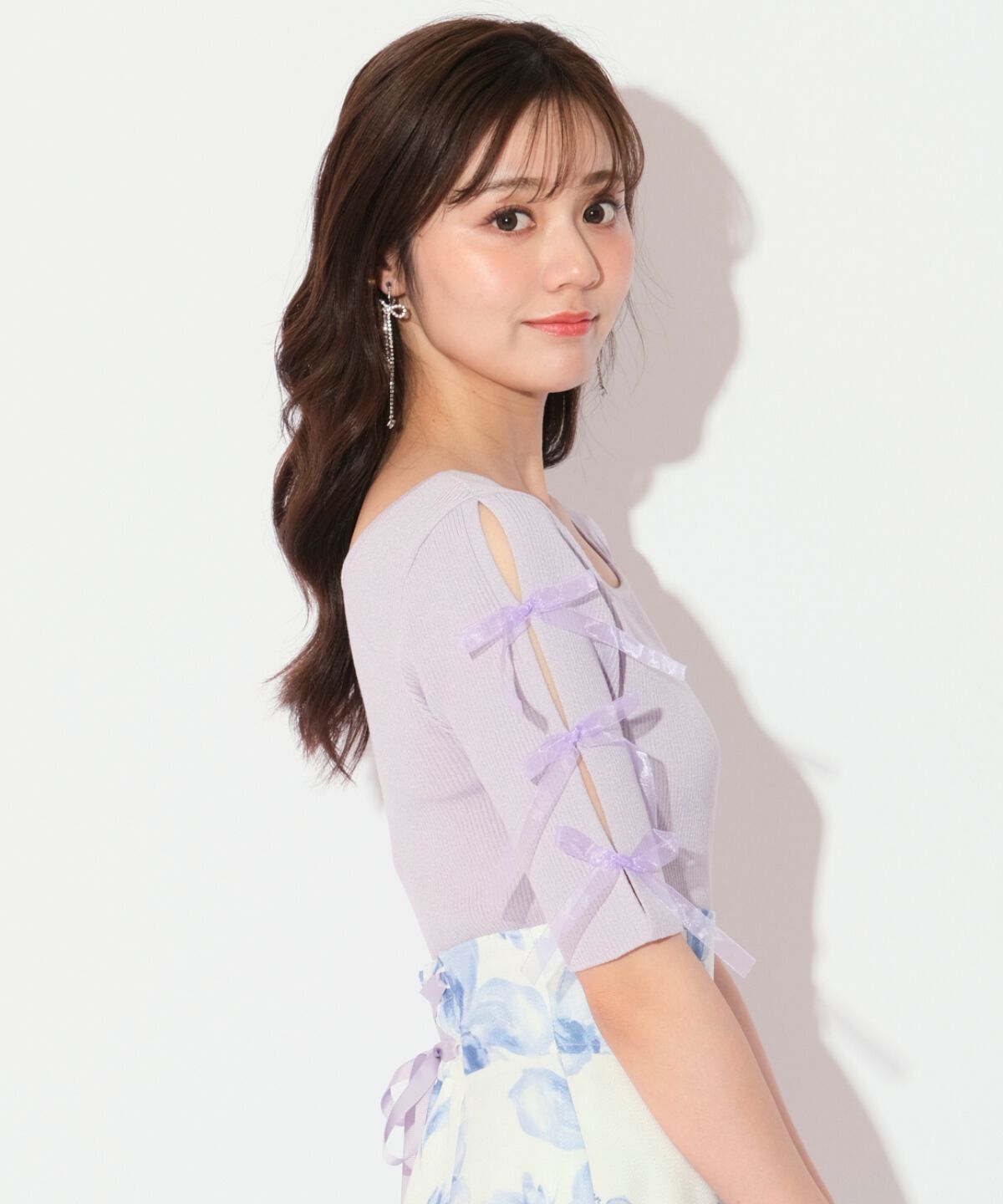 WILLSELECTION「袖リボンニットプルオーバー」|ニット・セーター|