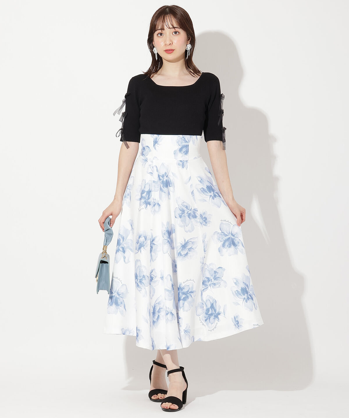 WILLSELECTION「袖リボンニットプルオーバー」|ニット・セーター|