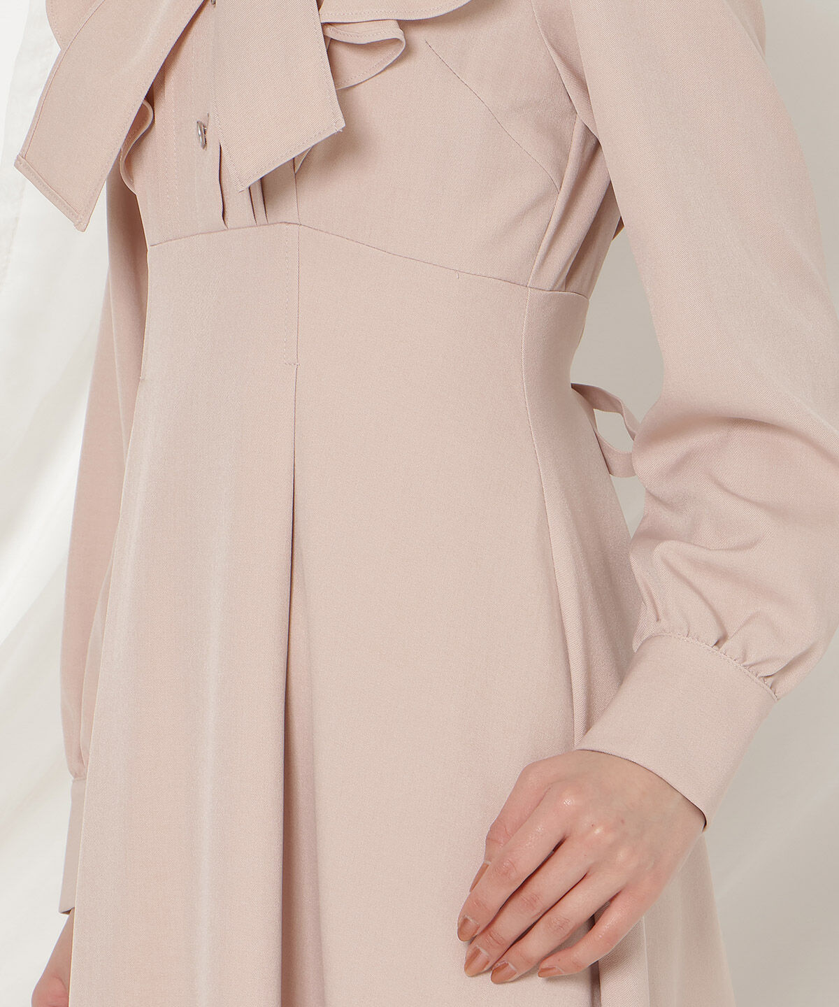 WILLSELECTION「ラッフルリボンタイフレアワンピース」|ワンピース|