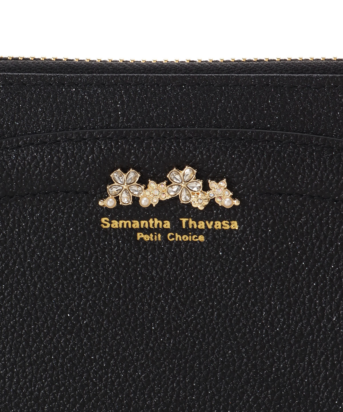 Samantha Thavasa Petit Choice「ラメフラワービジュー 長財布」|財布|