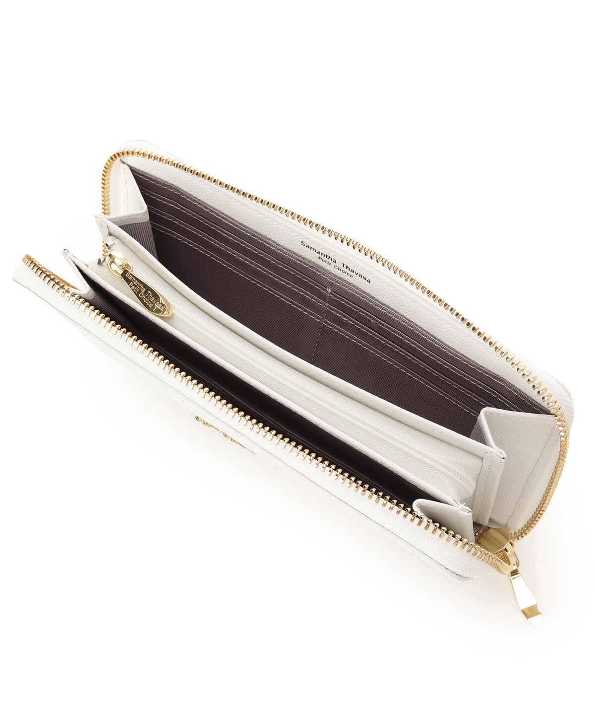 Samantha Thavasa Petit Choice「ラメフラワービジュー 長財布」|財布|