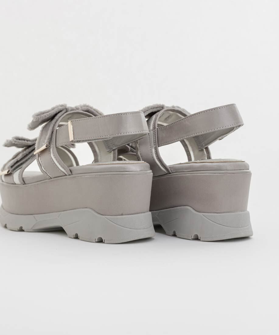  「フリンジリボンスポーツサンダル」|サンダル|