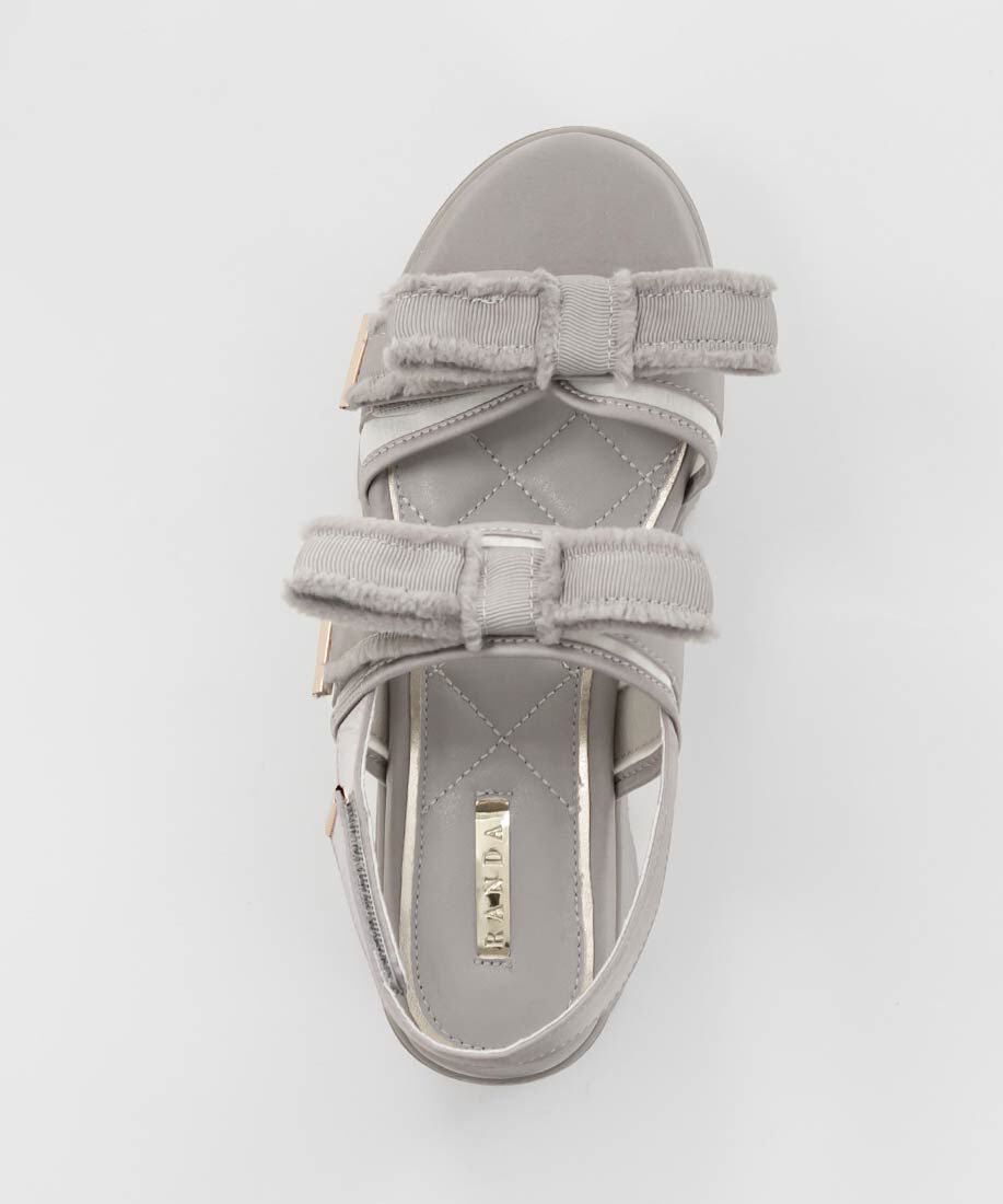  「フリンジリボンスポーツサンダル」|サンダル|