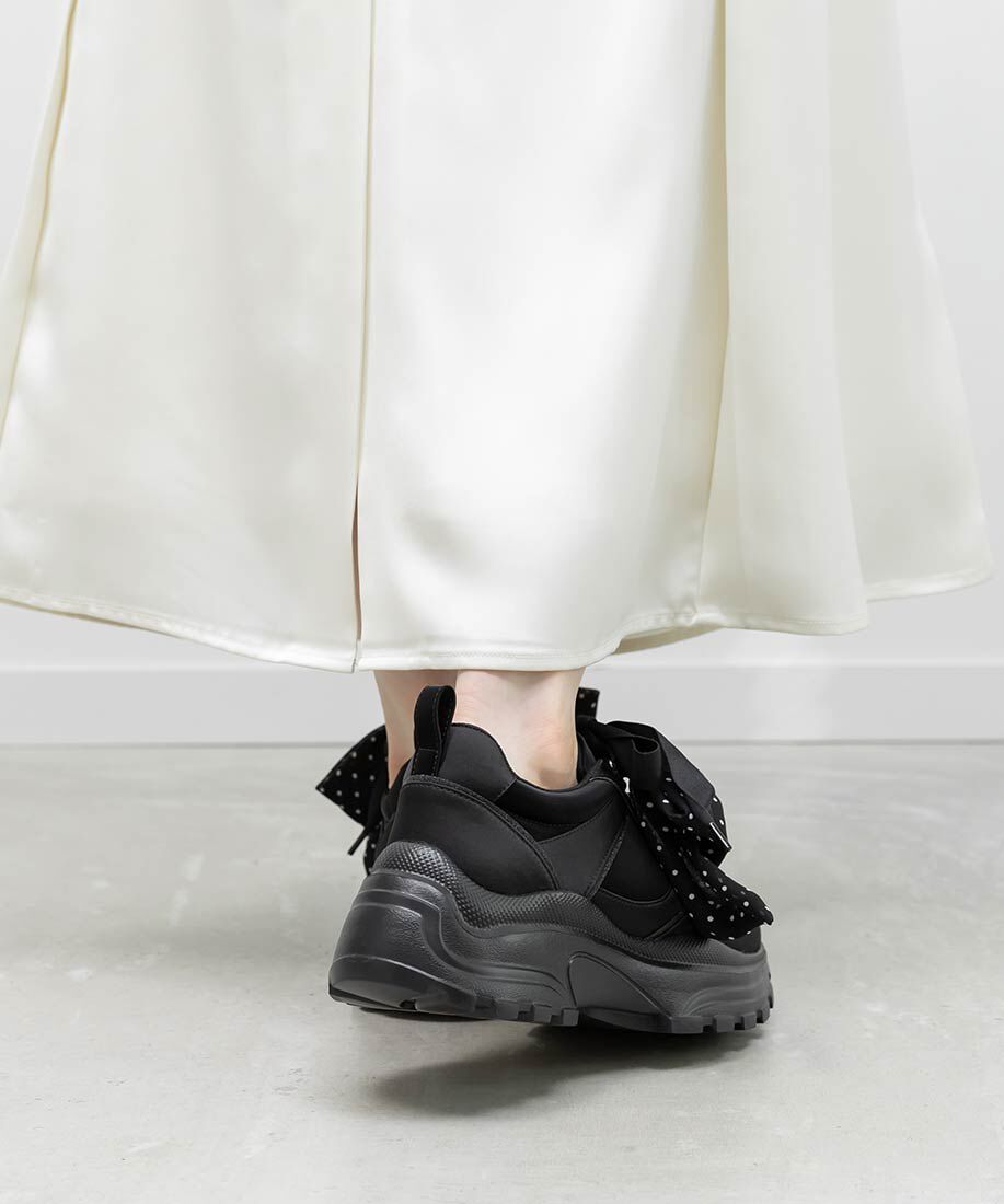  「2WAY スカーフリボンボリュームスニーカー」|スニーカー|