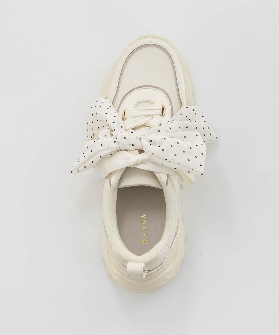  「2WAY スカーフリボンボリュームスニーカー」|スニーカー|