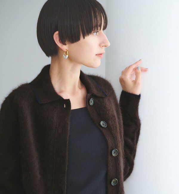 UNITED ARROWS「フォックスカシミヤ ニットポロ カーディガン」|カーディガン|