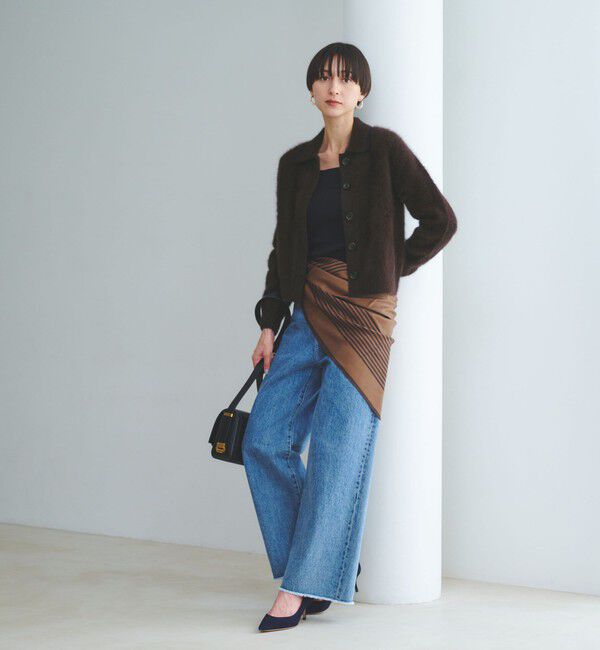 UNITED ARROWS「フォックスカシミヤ ニットポロ カーディガン」|カーディガン|