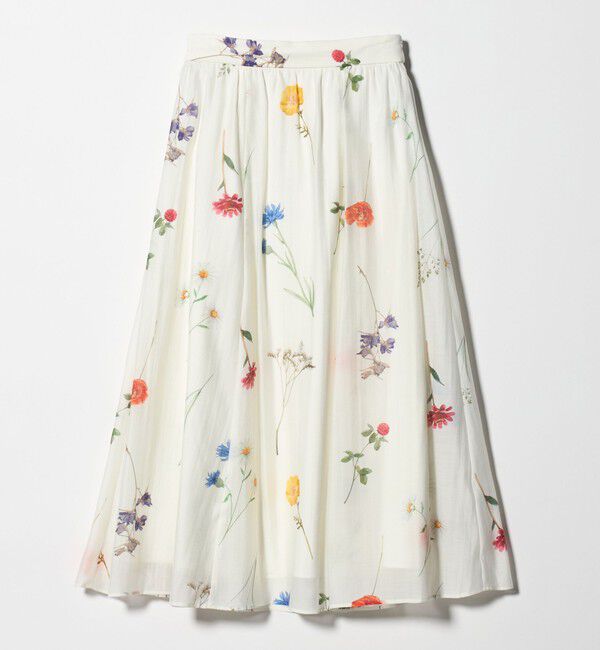 UNITED ARROWS green label relaxing「［size SHORTあり］エアリーギャザー スカート」|フレア|