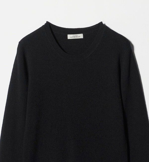 UNITED ARROWS green label relaxing「リブ ニット クルーネック プルオーバー ウォッシャブル」|ニット・セーター|