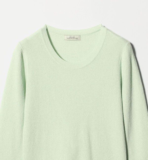 UNITED ARROWS green label relaxing「リブ ニット クルーネック プルオーバー ウォッシャブル」|ニット・セーター|