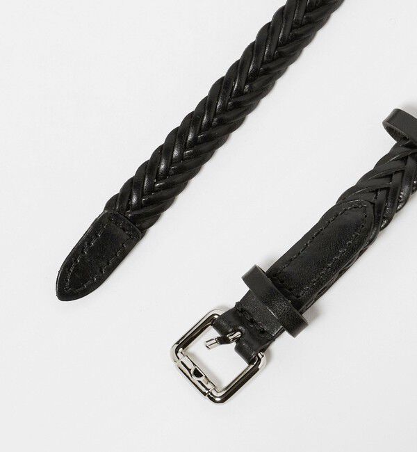 UNITED ARROWS green label relaxing「レザー ナロー メッシュベルト」|ベルト|