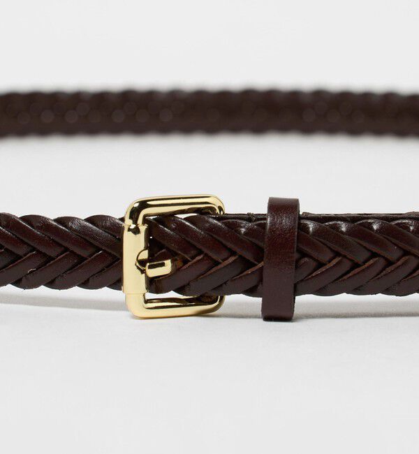 UNITED ARROWS green label relaxing「レザー ナロー メッシュベルト」|ベルト|