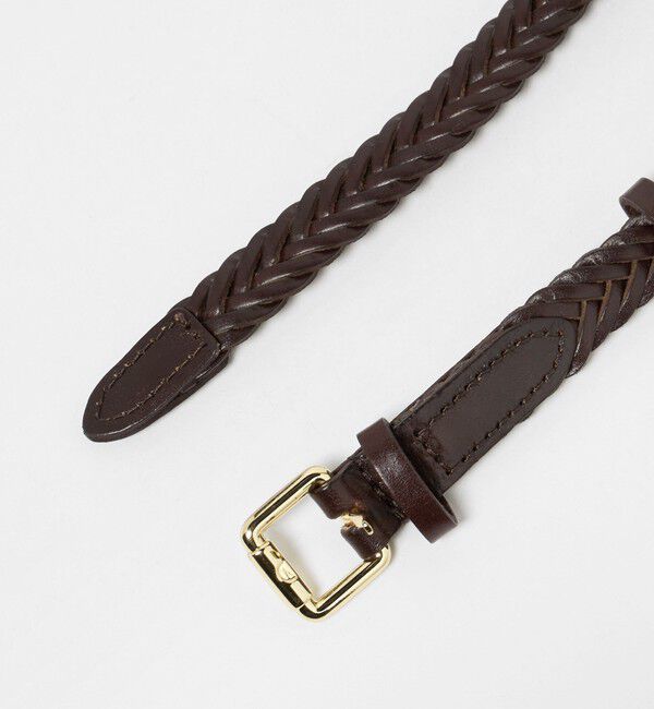 UNITED ARROWS green label relaxing「レザー ナロー メッシュベルト」|ベルト|