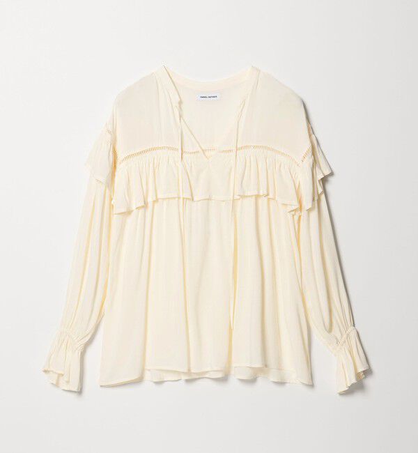 EMMEL REFINES「＜EMMEL REFINES＞EM ハシゴレース フリル ブラウス」|シャツ・ブラウス|
