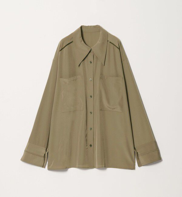 EMMEL REFINES「＜EMMEL REFINES＞EM ハシゴレース トロミシャツ」|シャツ・ブラウス|