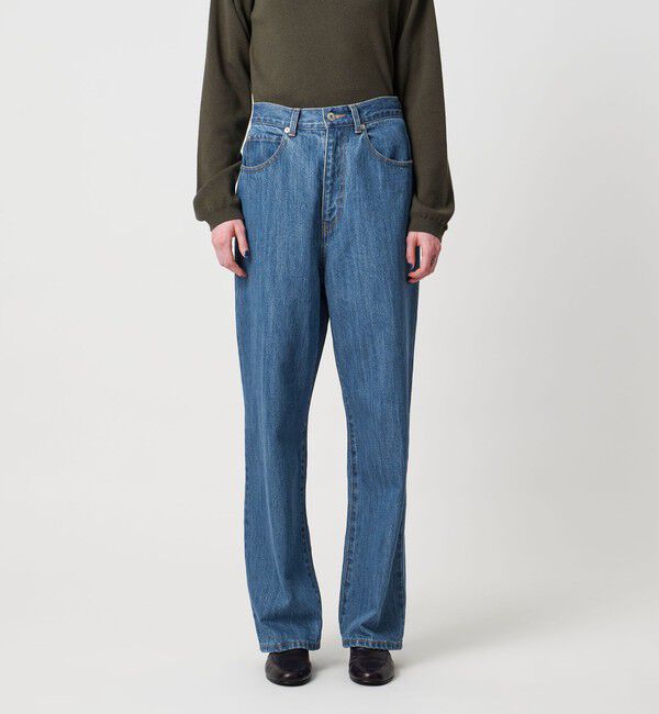 STEVEN ALAN「＜Steven Alan＞コットン デニム ストレート パンツ」|デニム|