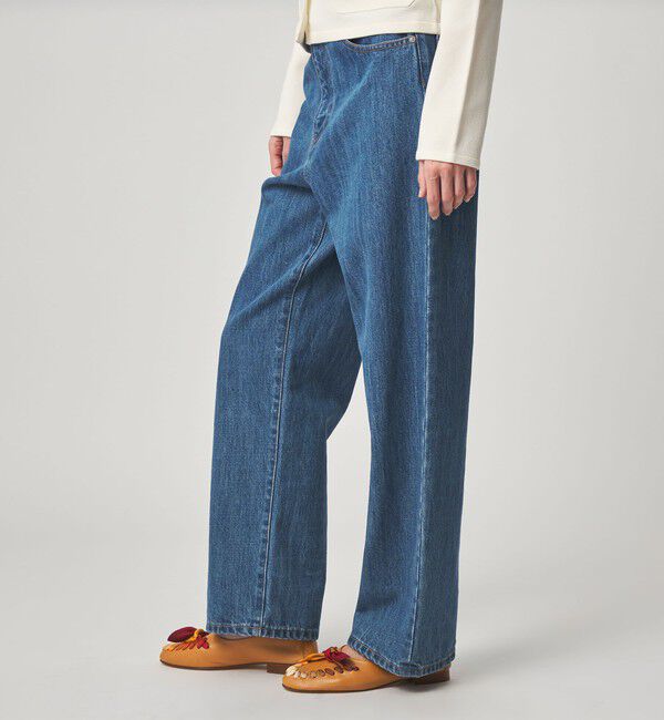 STEVEN ALAN「＜Steven Alan＞コットン デニム ストレート パンツ」|デニム|