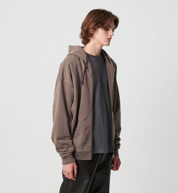 MONKEY TIME「オゾンウォッシュ フレンチテリー フルジップ フーディー」|カーディガン|