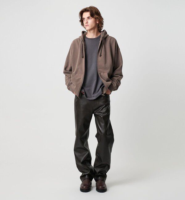 MONKEY TIME「オゾンウォッシュ フレンチテリー フルジップ フーディー」|カーディガン|